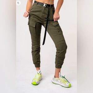 Kuwalla Tee Chino Joggers - Olive Green
